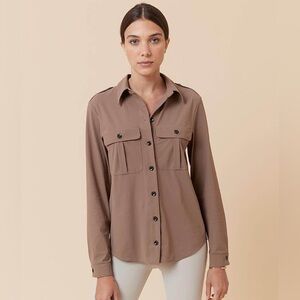 Dada Sport Moka Equestrian Button Up Shirt
